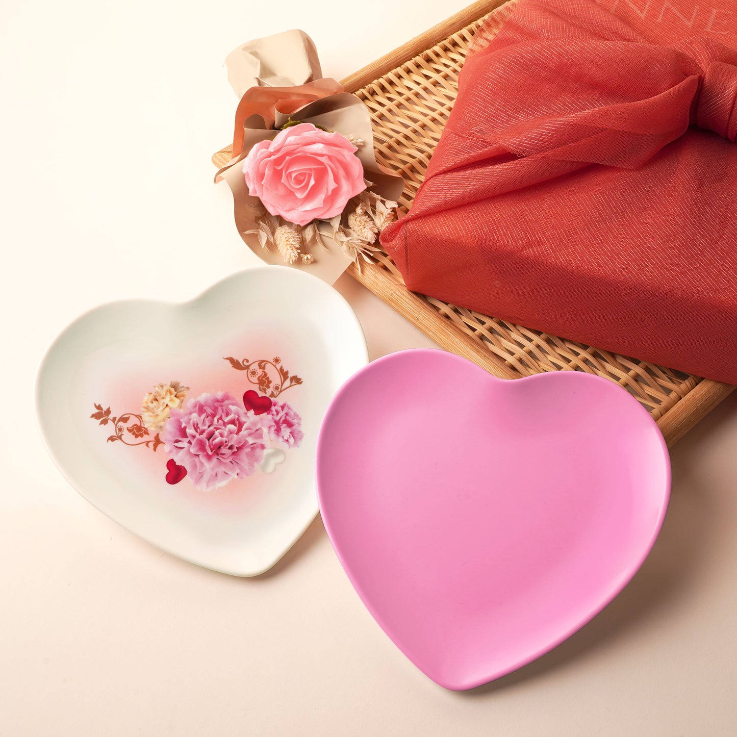 2 Pcs Personalised Mother's Day Carnation Gift Set - Pink