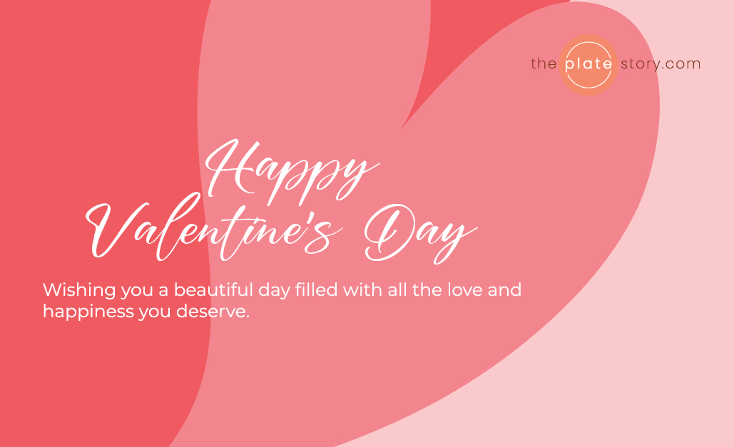 The Plate Story - Standard Valentine Greeting Card