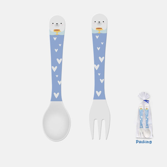 The Plate Story - 2 Pcs Kid’s Cutlery Set – Bunny