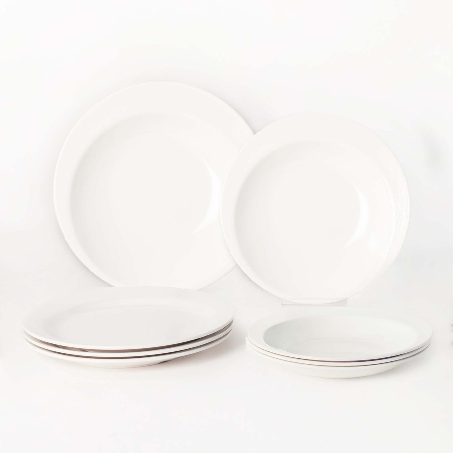 The Plate Story - 8 Pcs Jewel Dining Set - Jewel White