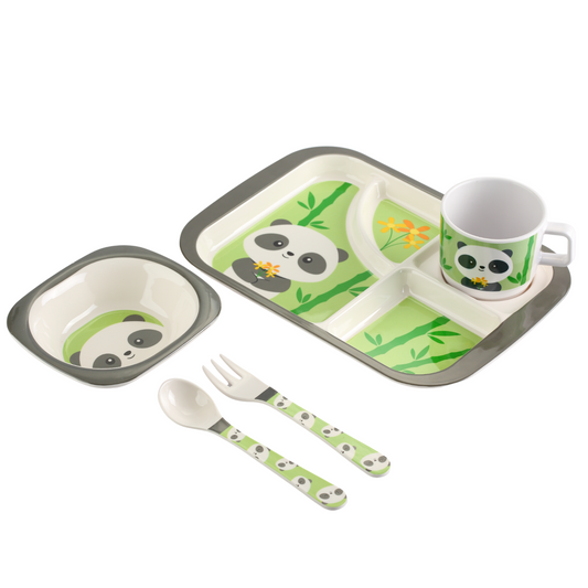 The Plate Story - 5 Pcs Krazy Healthy Plate Set - Panda