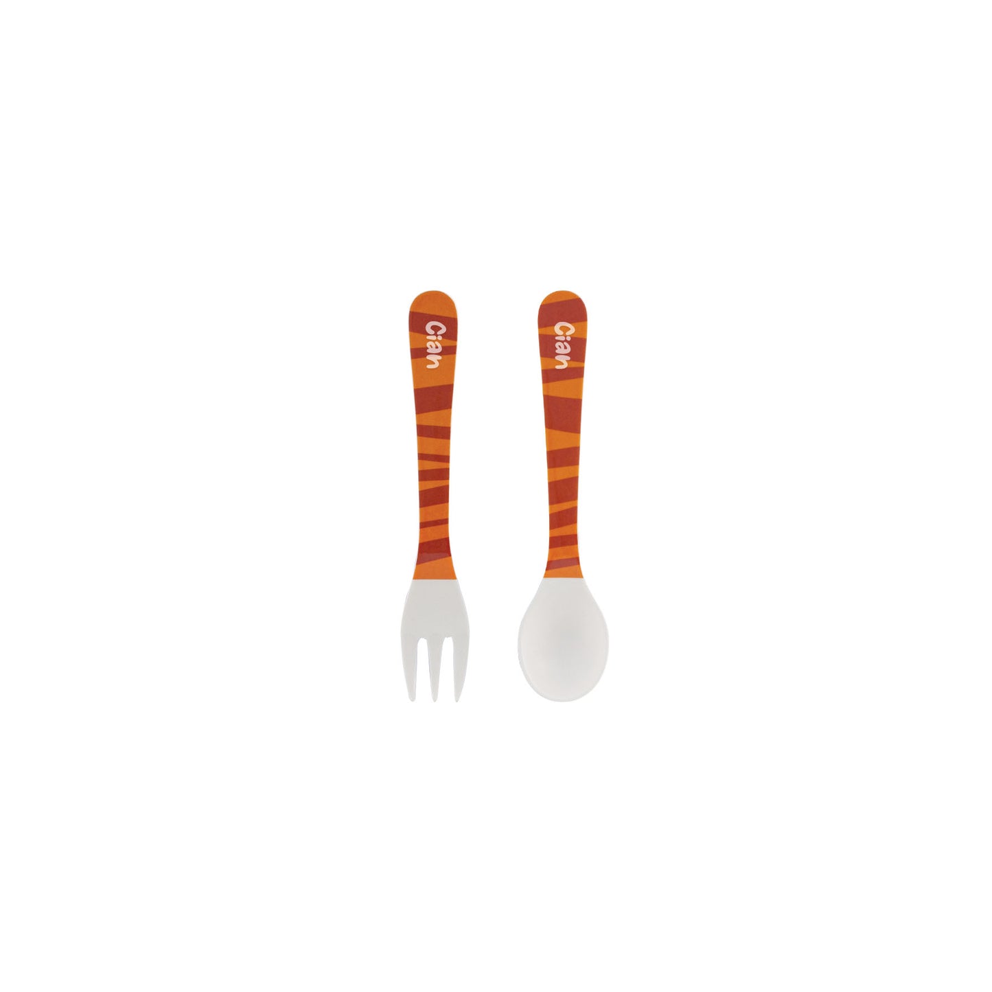 The Plate Story - 2 Pcs Personalized Kid’s Cutlery Set – Tiger