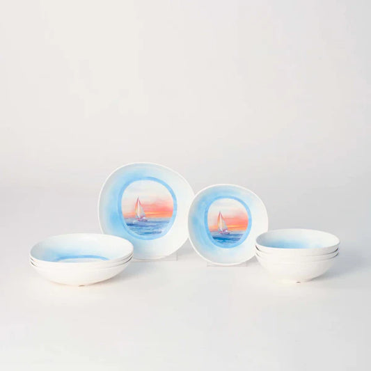 The Plate Story - 8 Pcs Opal Serving Bowl Set - The Magic Hour