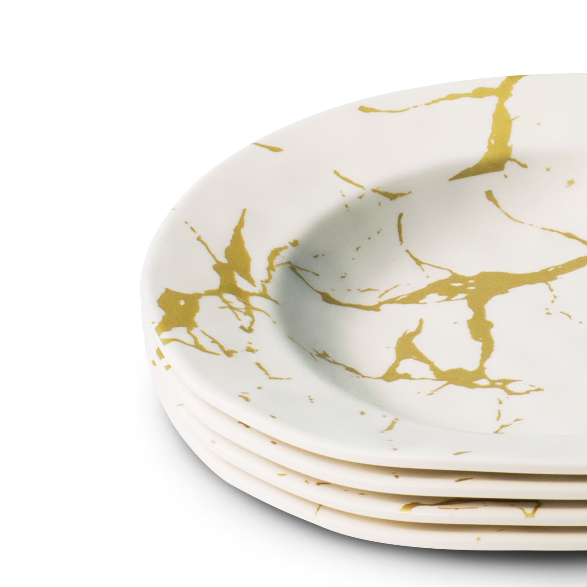 The Plate Story - Rustic Soup Plate 9" - Atrium ( Set of 4 )