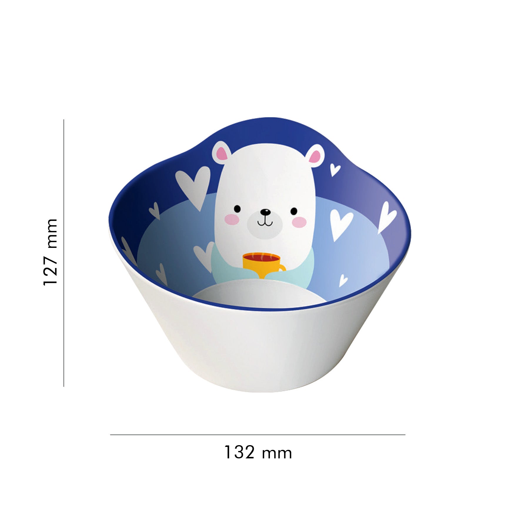 The Plate Story - Children Melamine Snack Bowl 5” - Bunny (Set of 1)