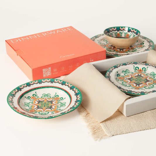 The Plate Story Cabana 12 Pieces Dinnerware Set