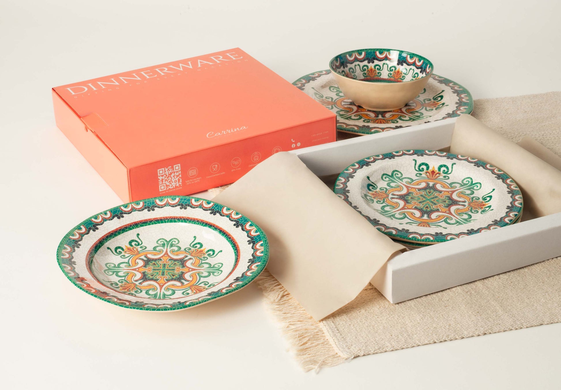 The Plate Story - Rustic Soup Plate 9" - Cabana ( Set of 4 )