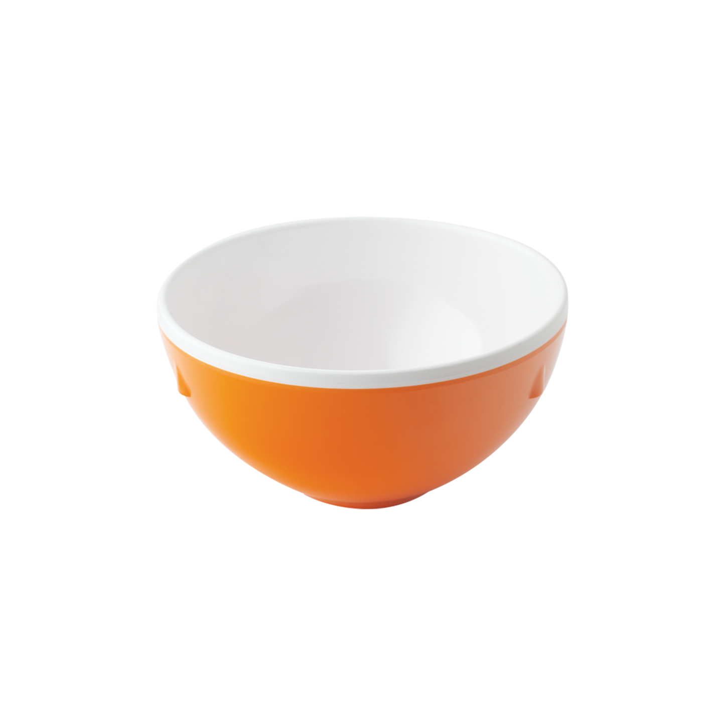 Dual Tone Round Side Bowl 5" Carrot Orange