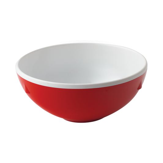 Dual Tone Round Soup Bowl 7.5" Ferrari Red