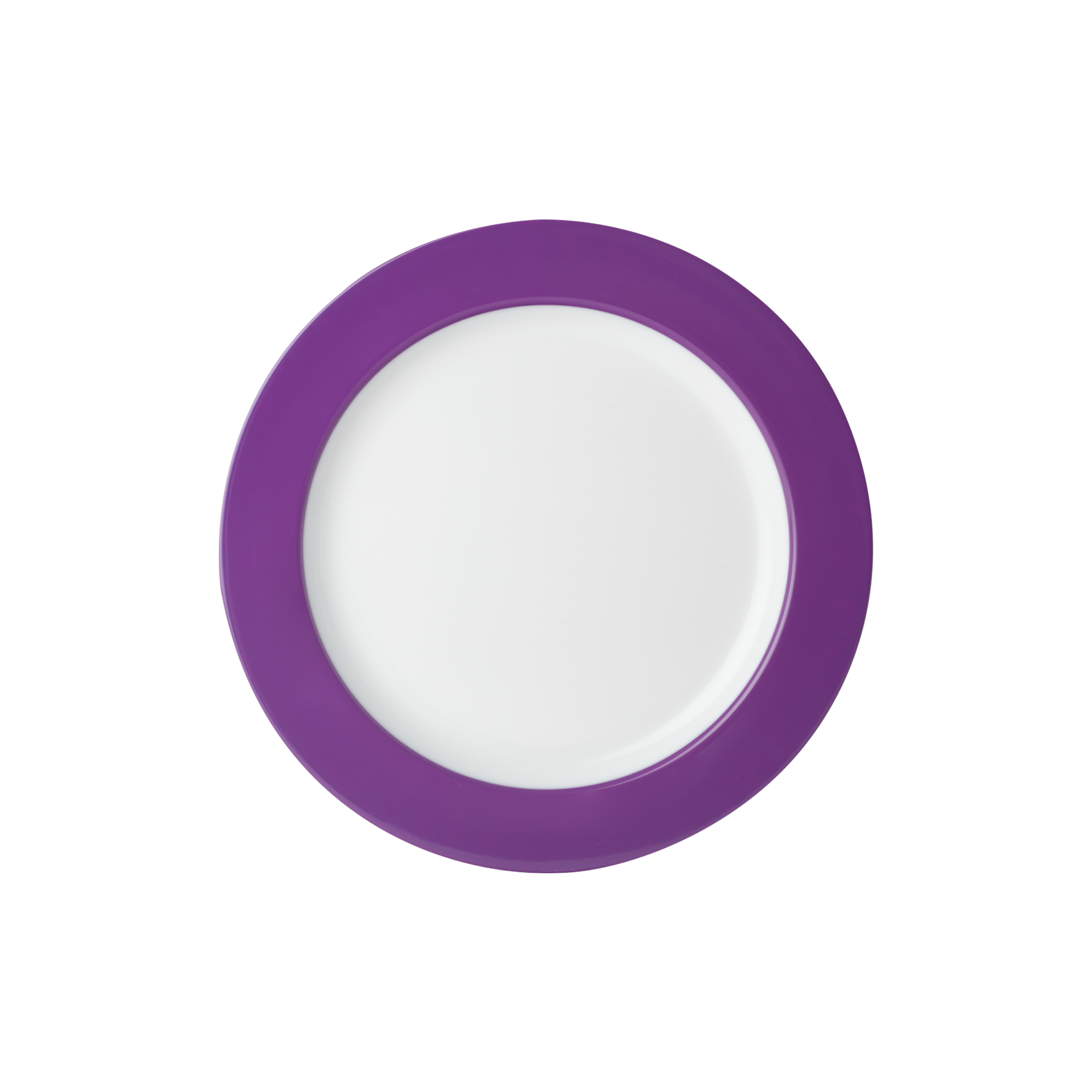 Dual Tone Wide Rim Round Side Plate 8.5" Violet
