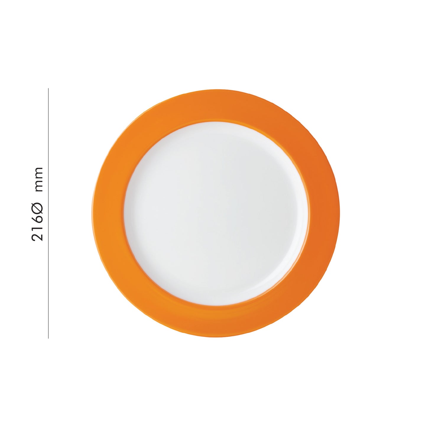 Dual Tone Wide Rim Round Side Plate 8.5" (Set of 1)