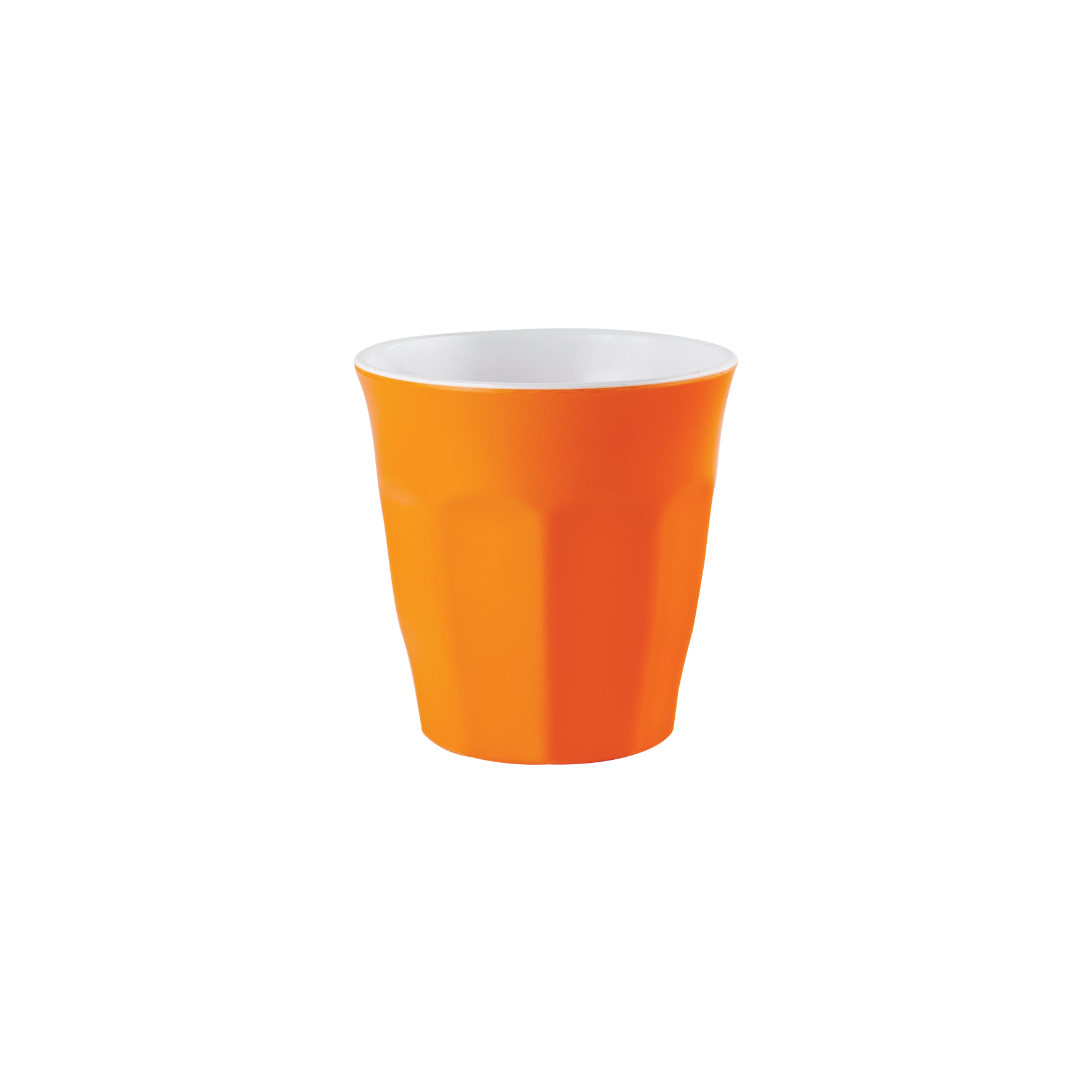 Dual Tone Espresso Cup 3.5" Carrot Orange