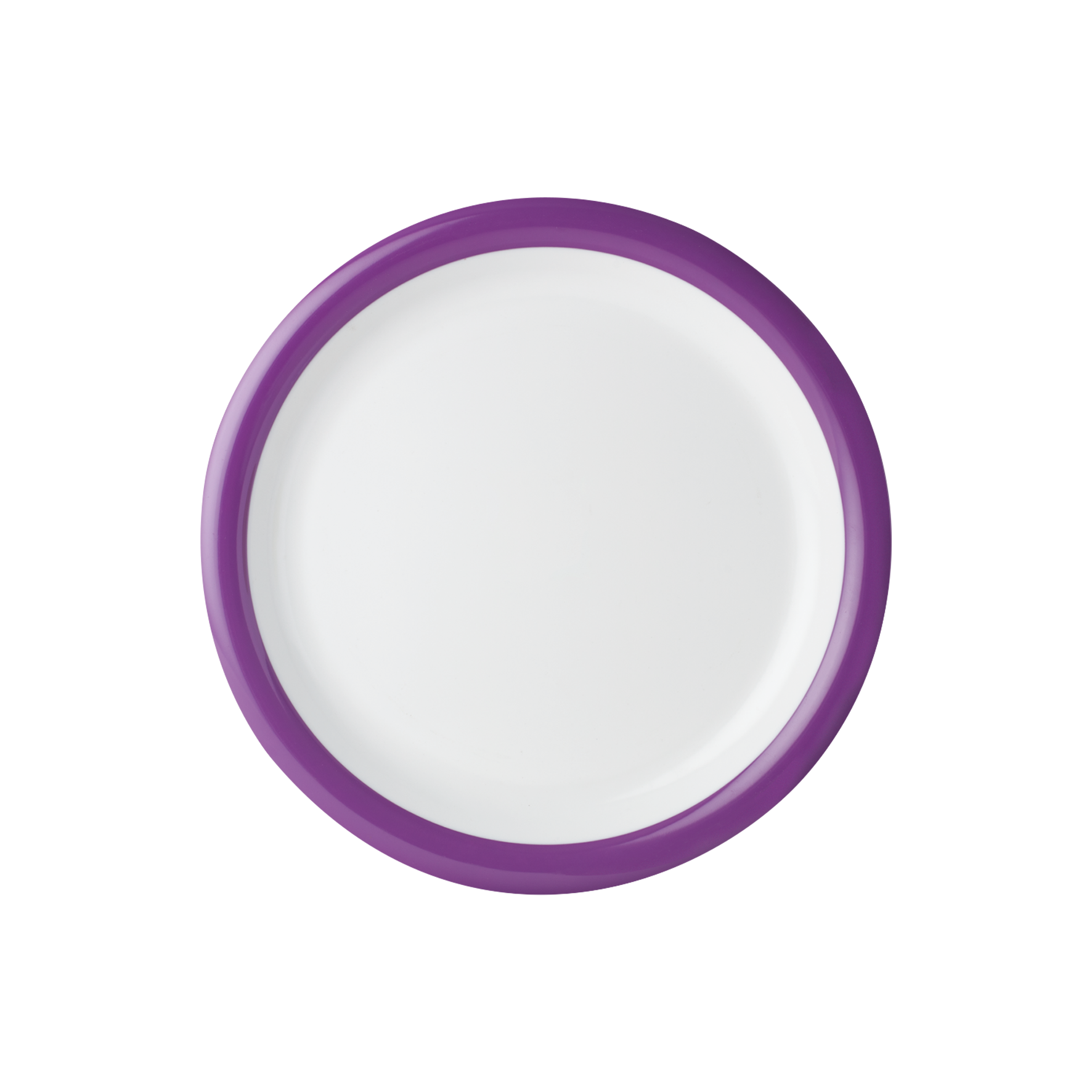 Dual Tone Thin Rim Round Soup Plate 9.5" Violet