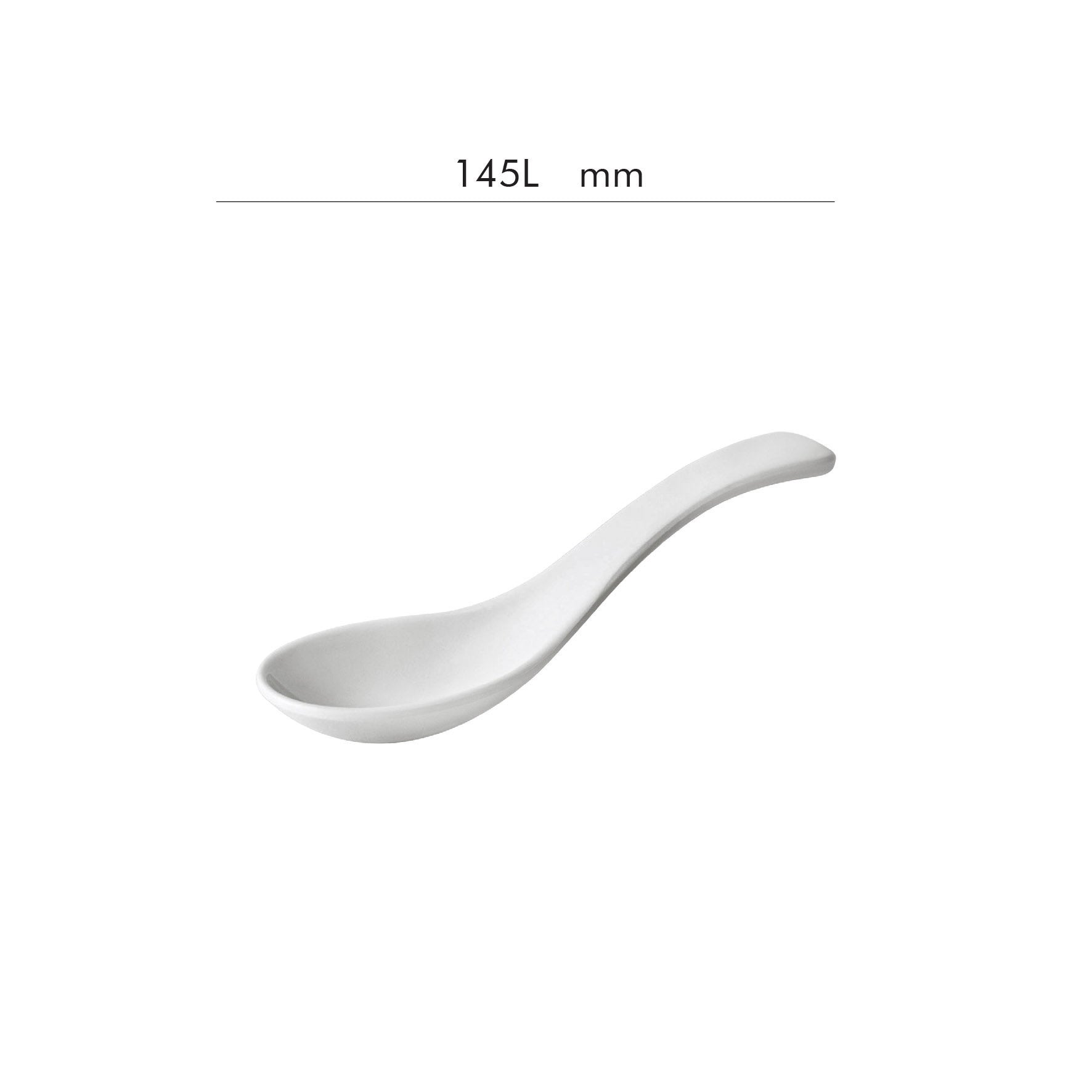 The Plate Story - Soup Spoon Ceramic White 5.75”