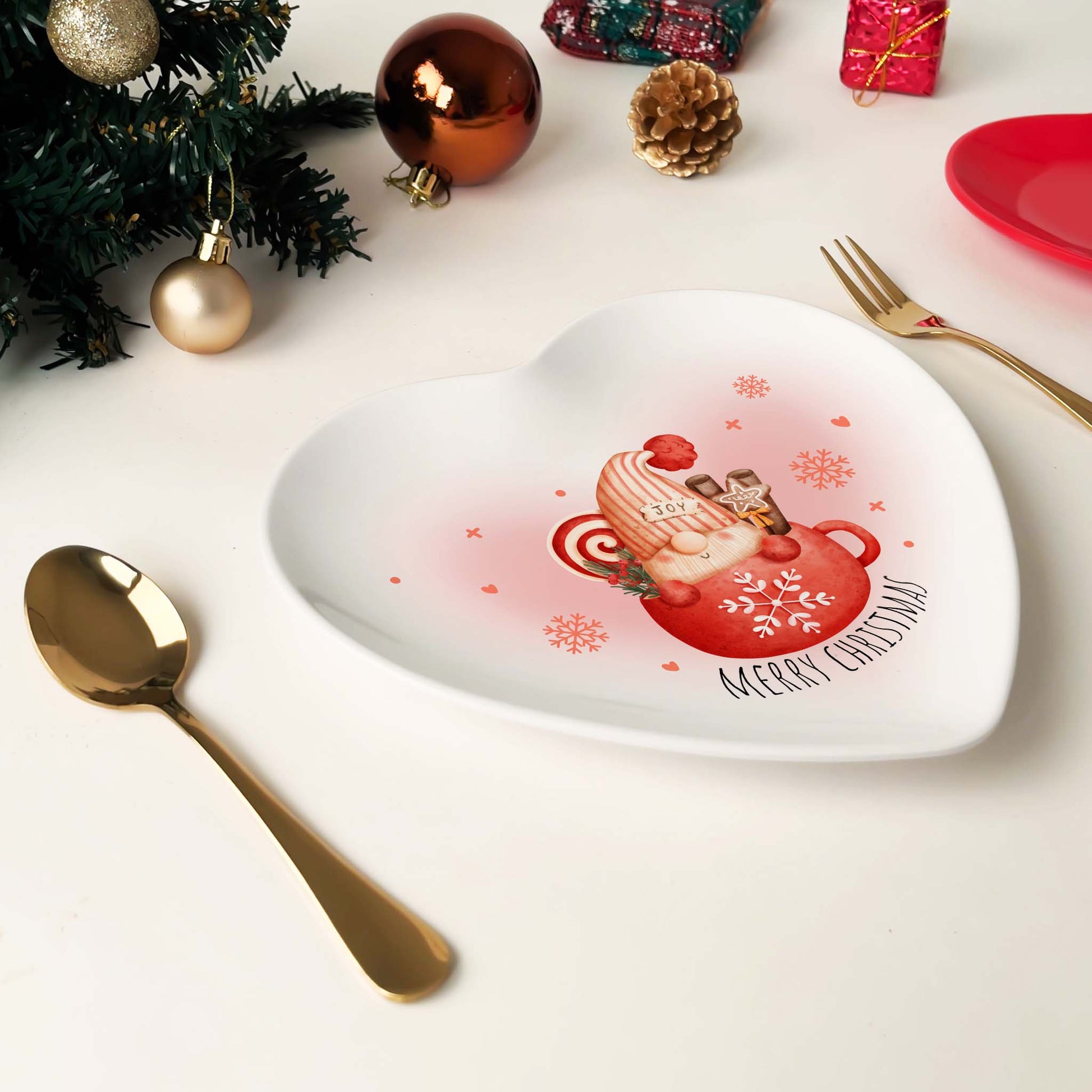 8 Pcs Dessert Set - Sweet Heart Shape