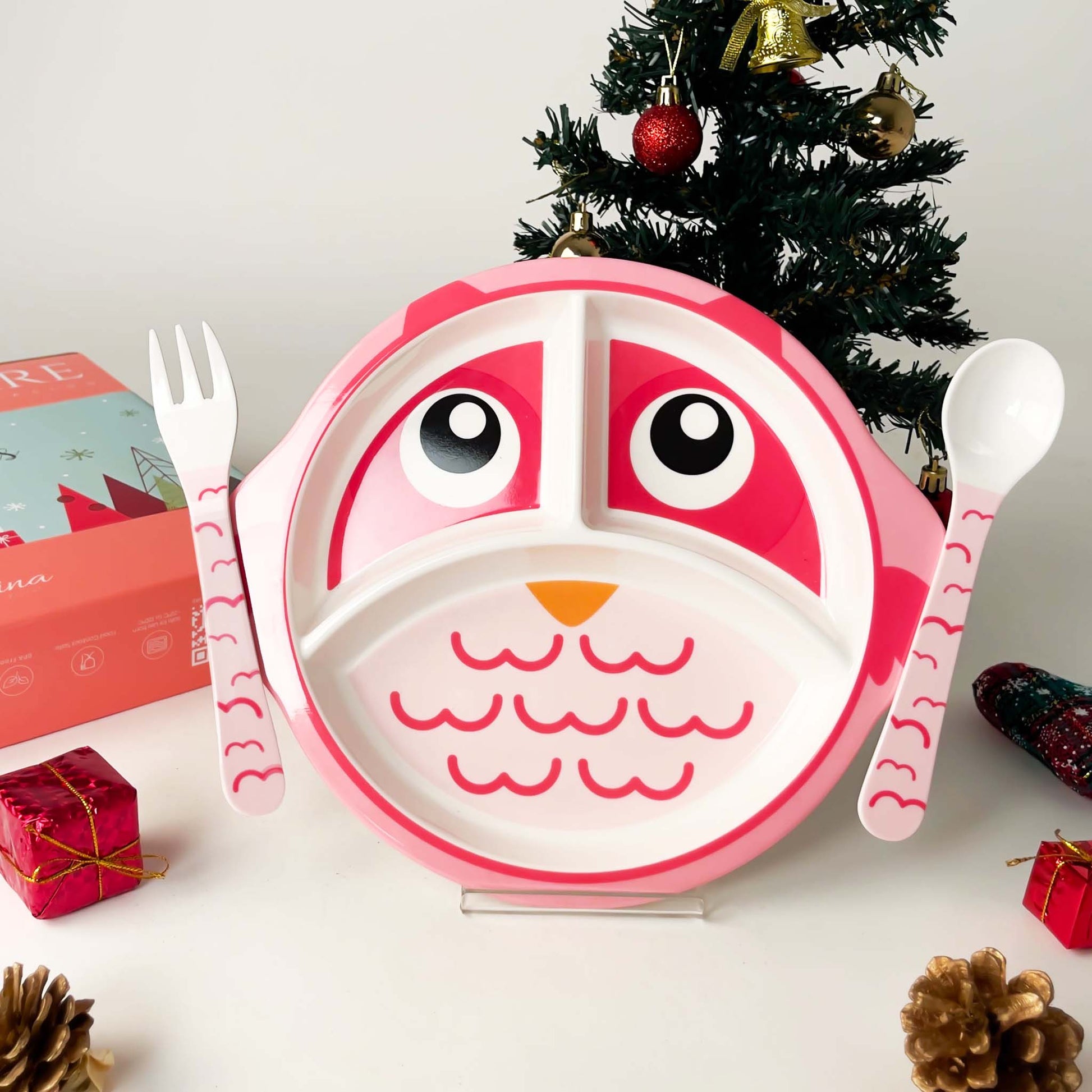 The Plate Story 3 Pcs Children Giftset - Gift of Joy - Owl