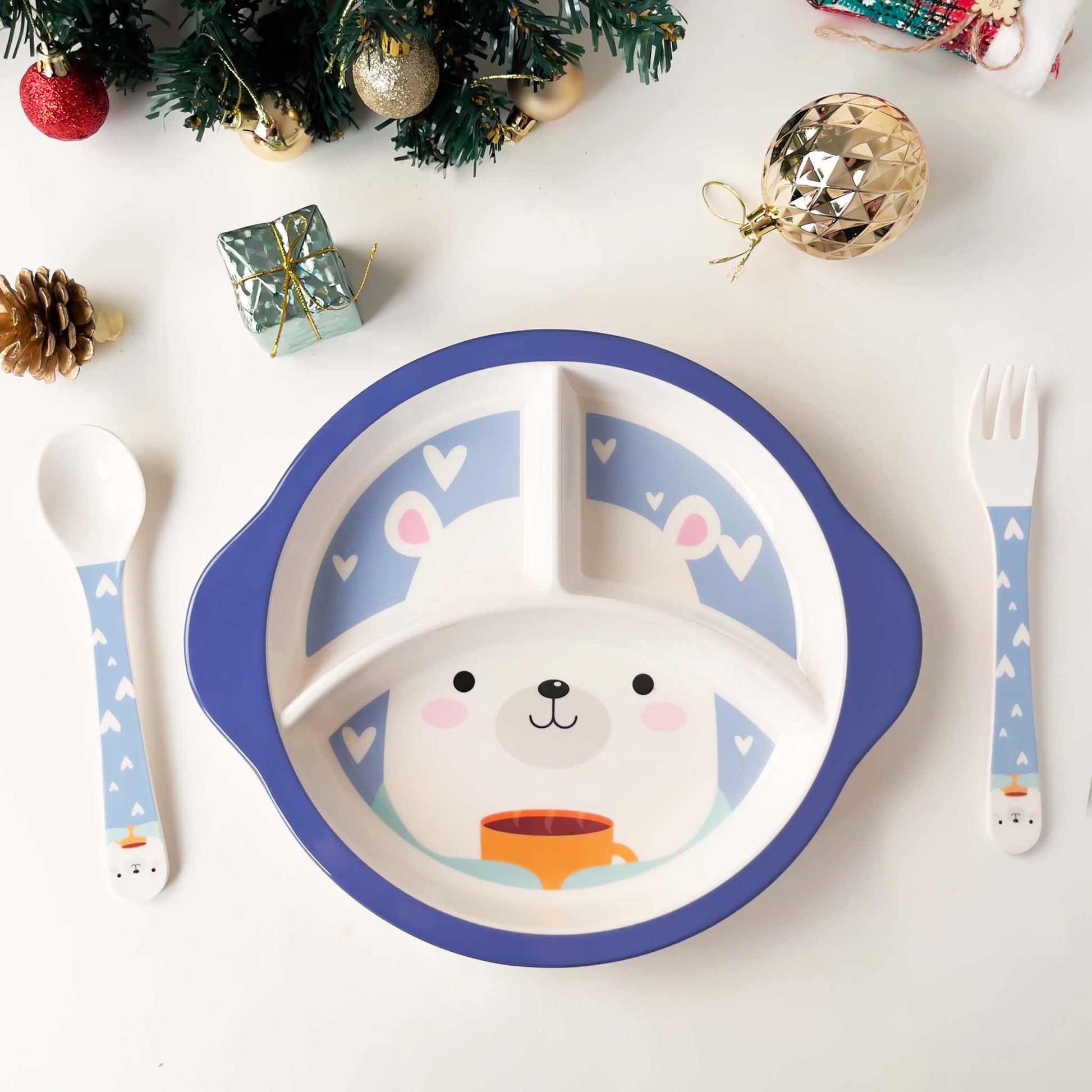 5 PcsThe Plate Story - Children Giftset - Christmas Love - Bunny