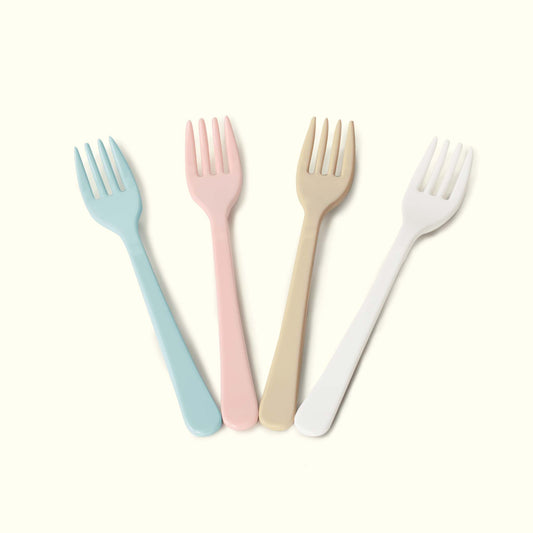 4 Pcs Children Fork Set - Mixed Colours