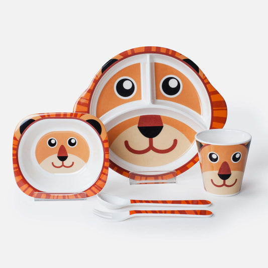 5 Pcs Children Dinner Gift Set - Tiger