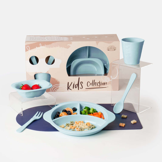 5 Pcs Children Dinner Gift Set - Blue