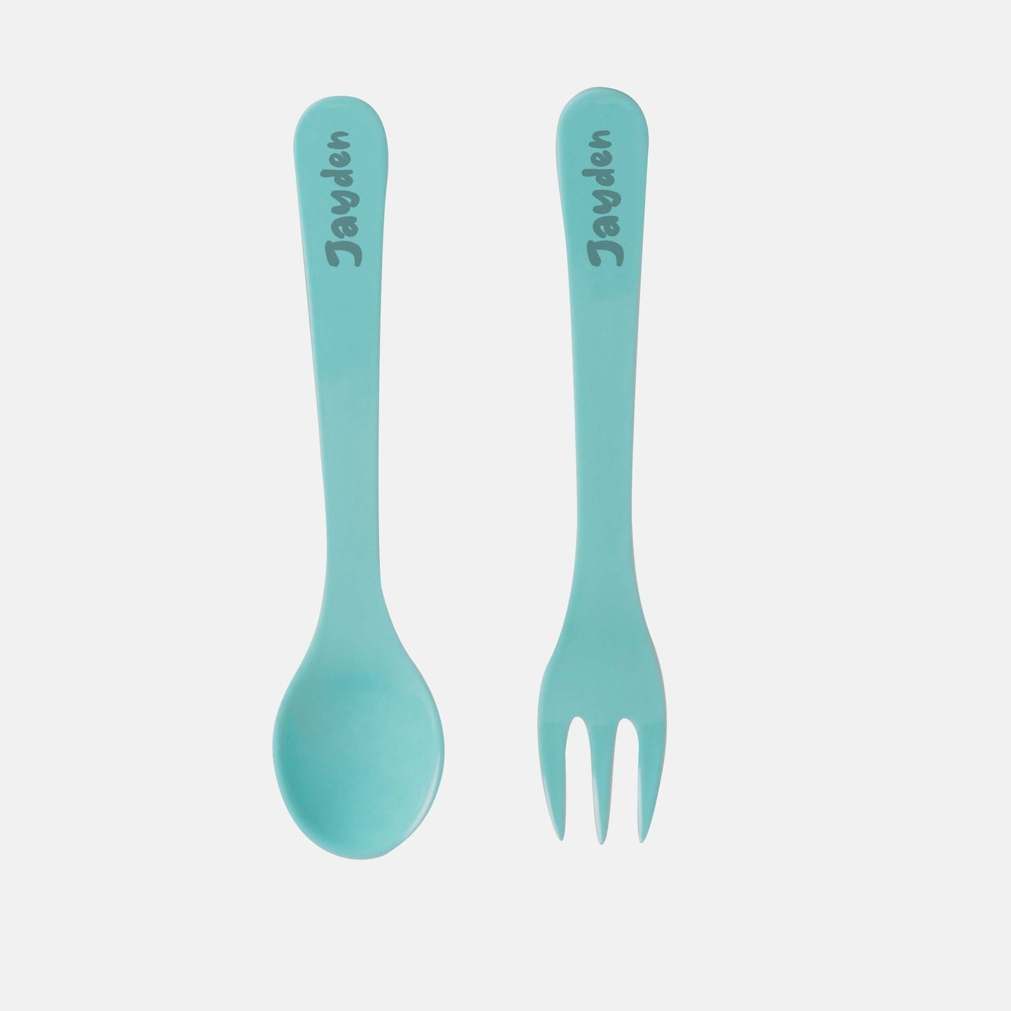 The Plate Story Blue 2 Pcs Personalised Cutlery Set