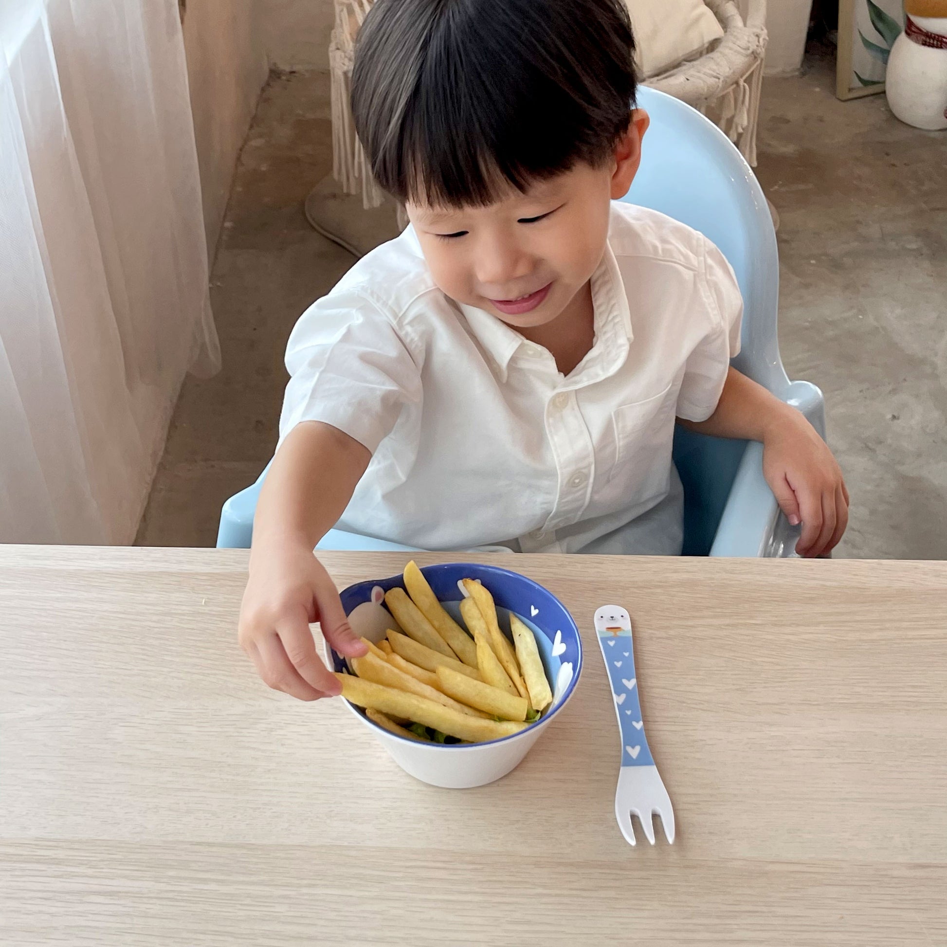 The Plate Story - Children Melamine Snack Bowl 5” - Bunny (Set of 1)