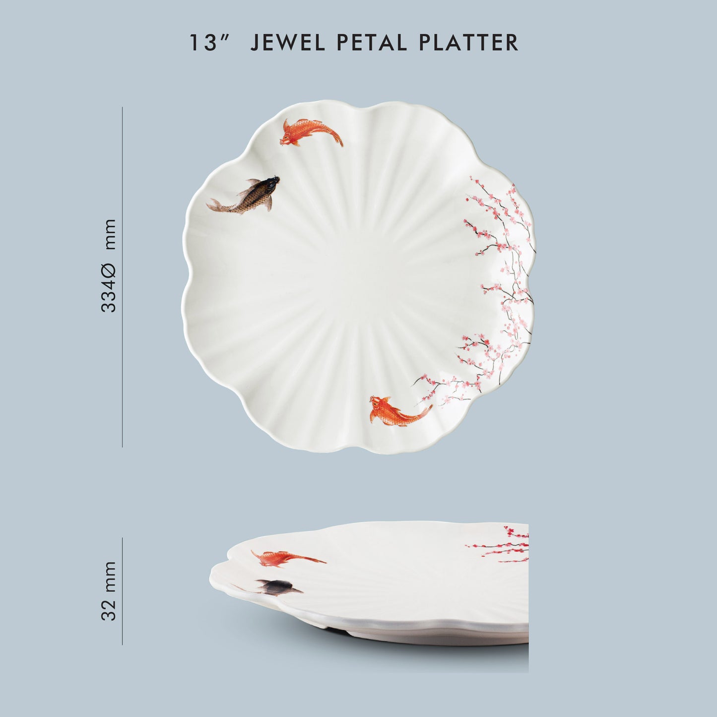 The Plate Story - Lou Hei Yu Sheng Fortune Platter 13"