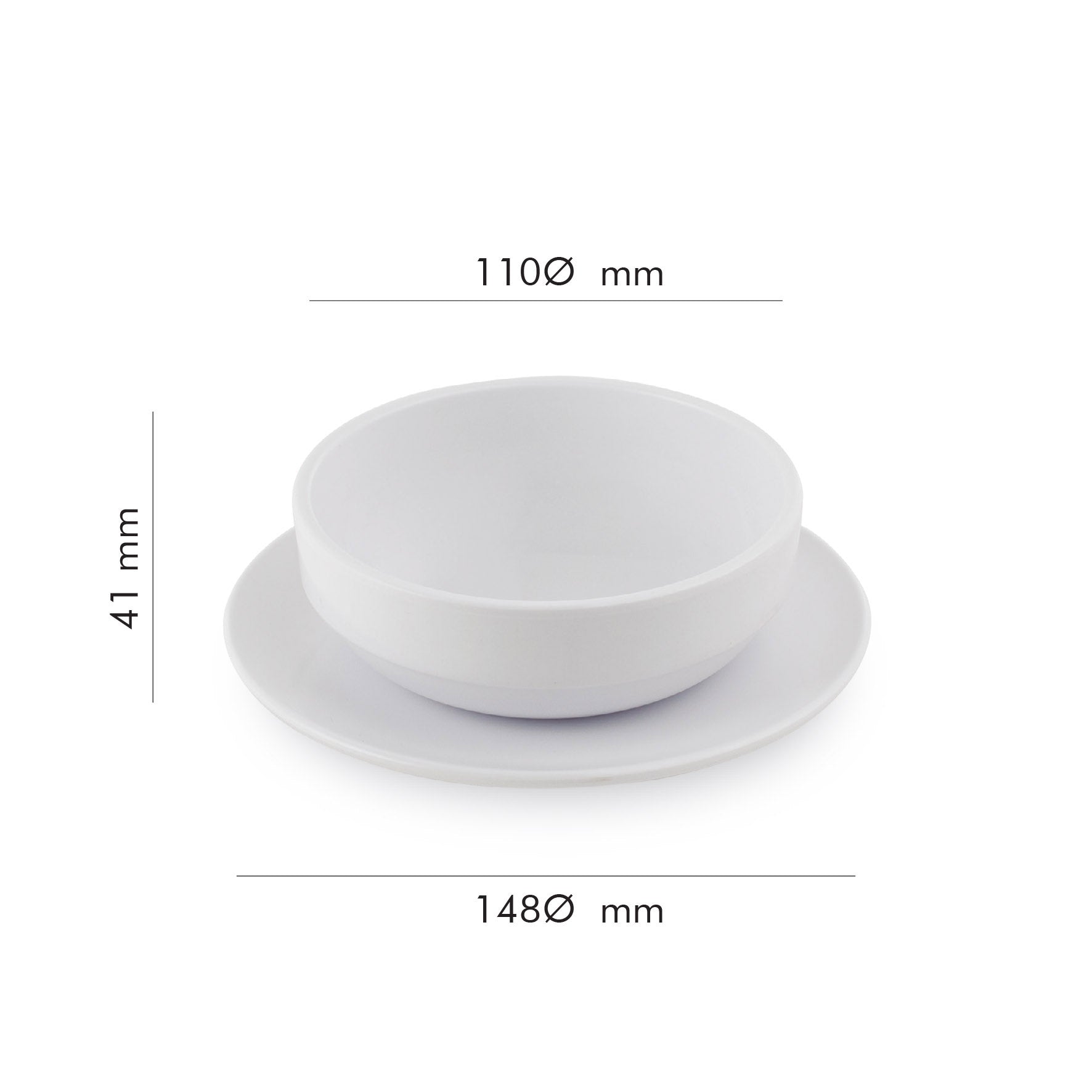 The Plate Story - Bowl and Saucer Plate (Set of 1)