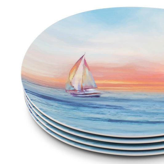 The Plate Story - Opal Round Plate 11" - The Magic Hour ( Set of 4 )