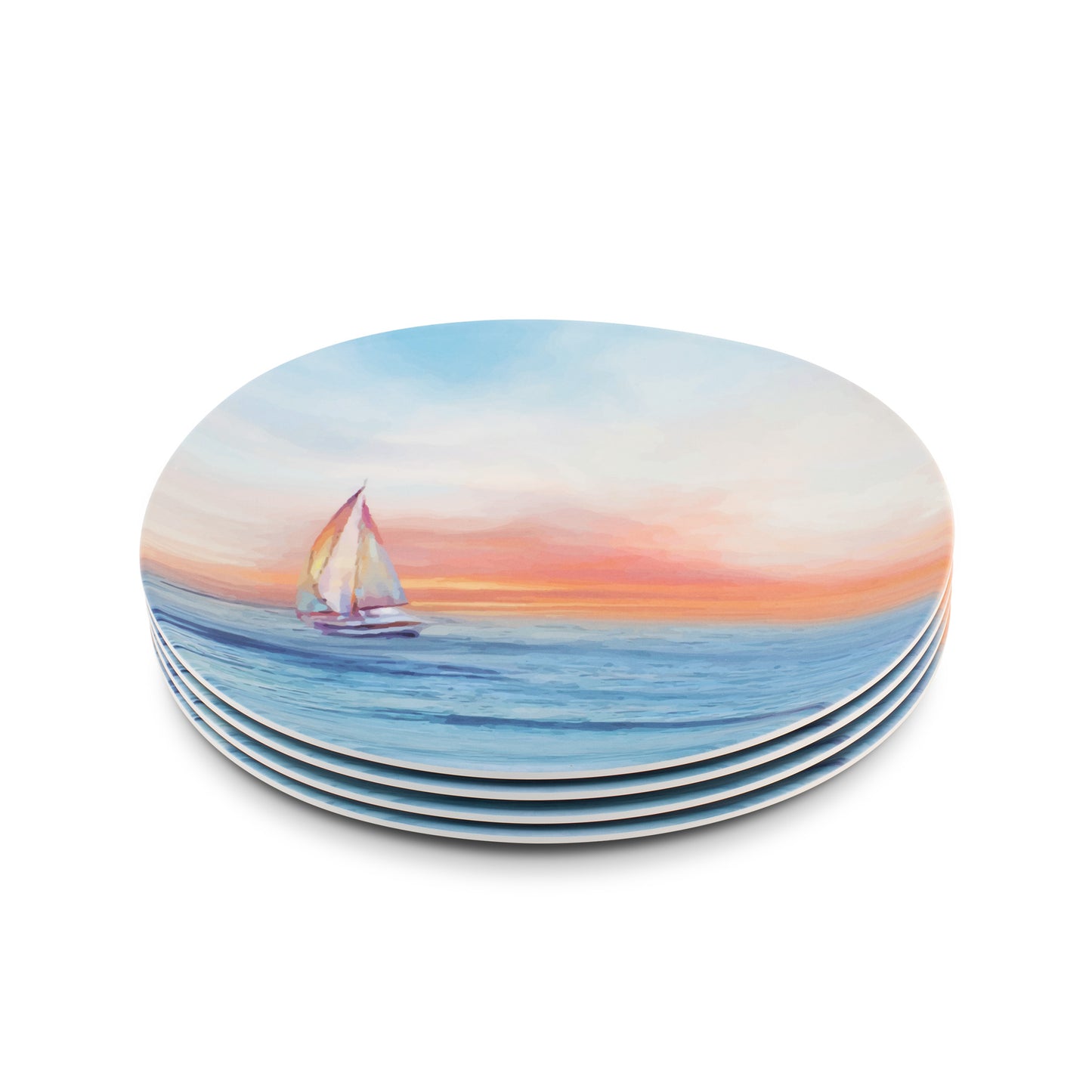 The Plate Story - Opal Round Plate 11" - The Magic Hour ( Set of 4 )