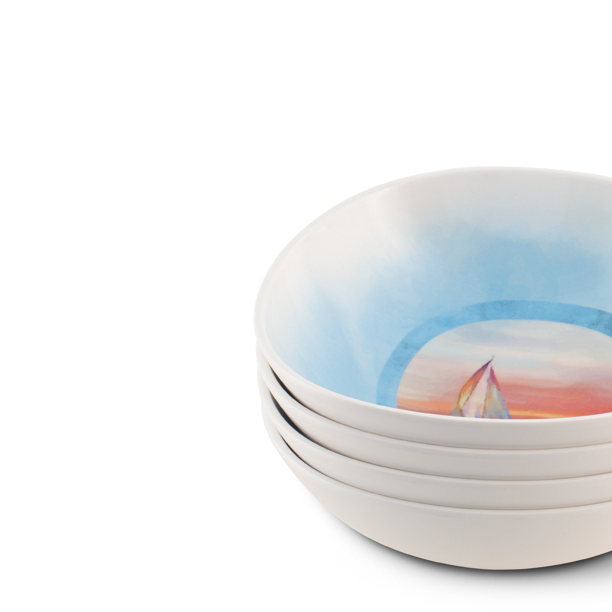 The Plate Story - Opal Round Bowl 6.5" - The Magic Hour ( Set of 4 )