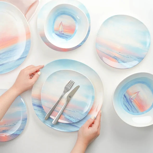 The Plate Story - 12 Pcs Opal Dining Set - The Magic Hour