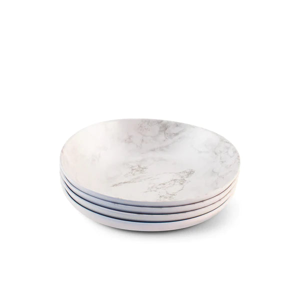 The Plate Story - 4 Pcs Opal Salad Bowls - Shiva White
