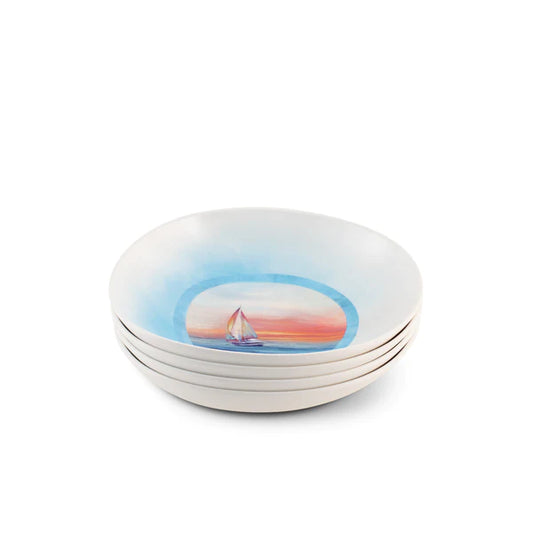 The Plate Story - Opal Round Bowl 8" - The Magic Hour ( Set of 4 )