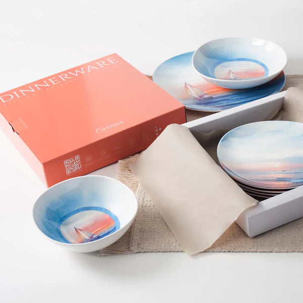 The Plate Story - Opal Round Bowl 8" - The Magic Hour ( Set of 4 )