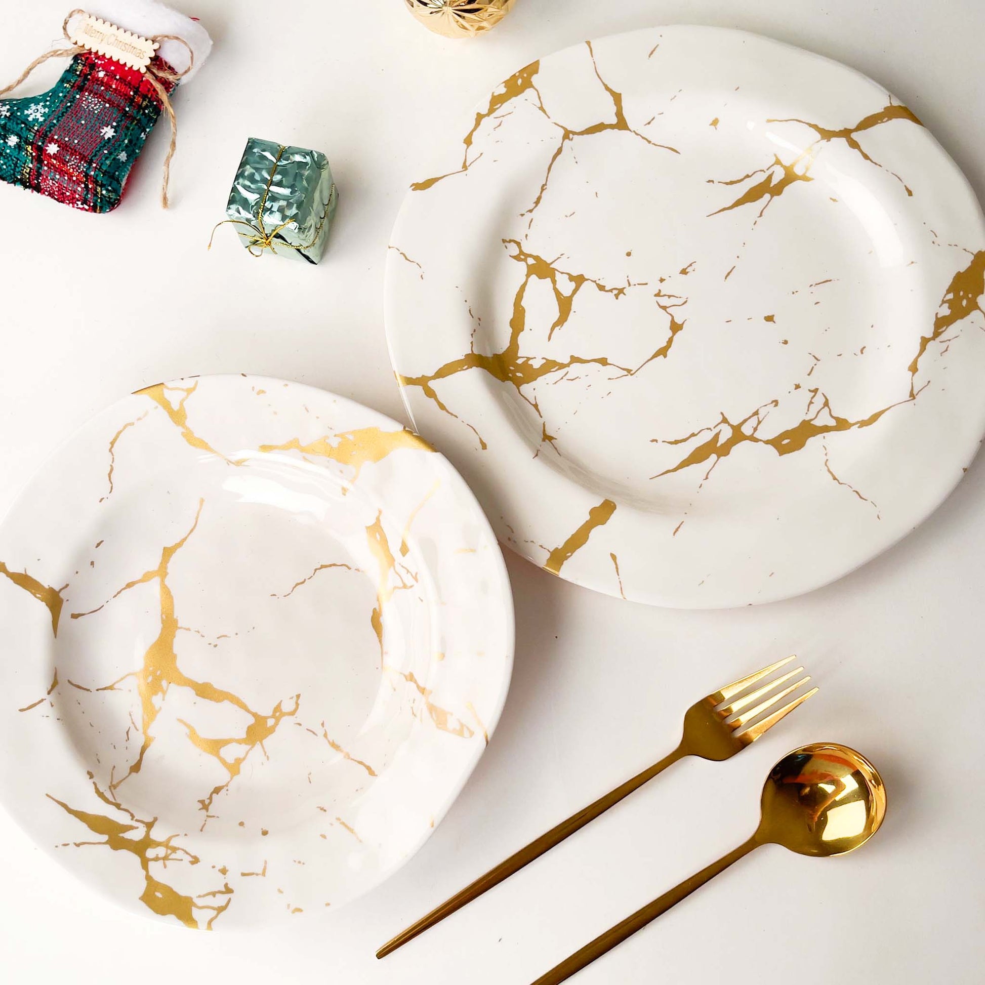 The Plate Story - 8 Pcs Dining Giftset - Merry Gold - Atrium