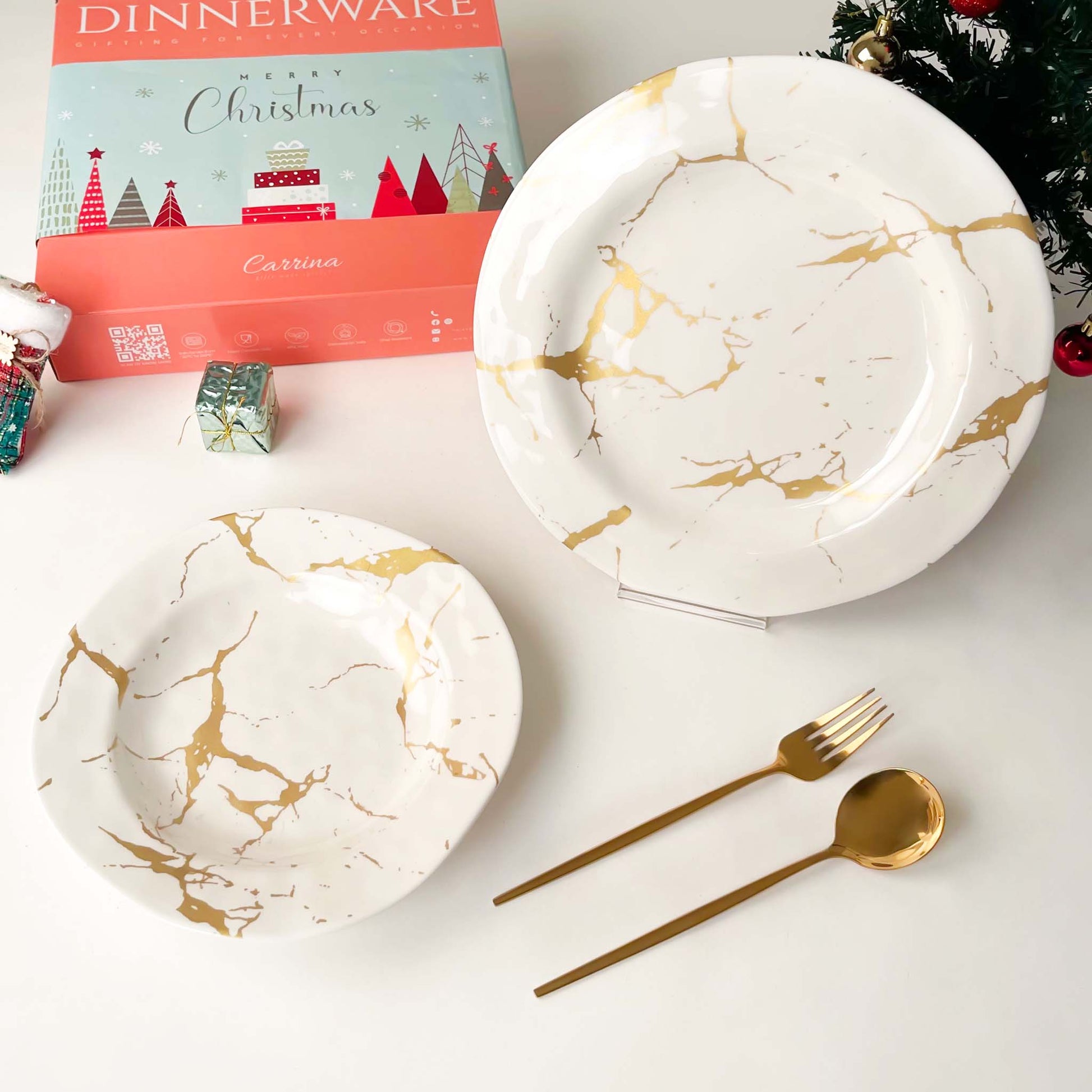 The Plate Story - 4 Pcs Dining Giftset - Merry Gold - Atrium